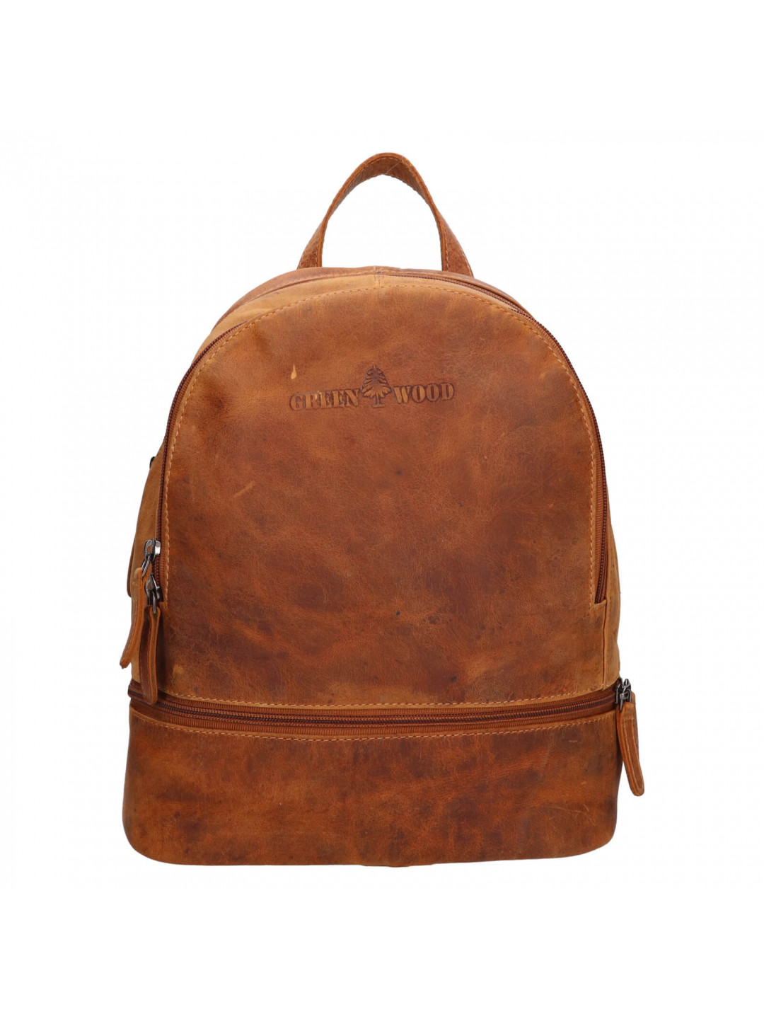 Dámský kožený batoh Greenwood Makke – světle hnědá